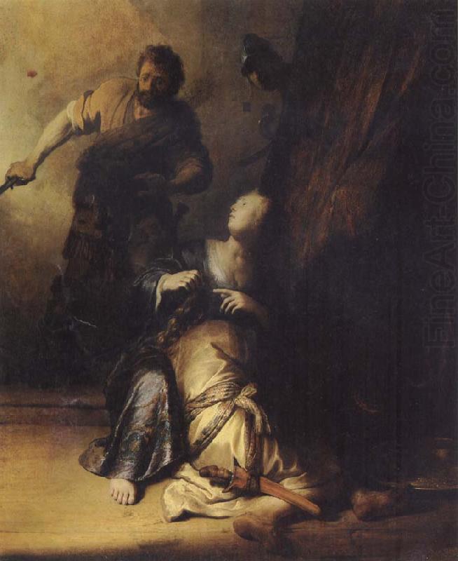 REMBRANDT Harmenszoon van Rijn Samson Betrayed by Delilah china oil painting image